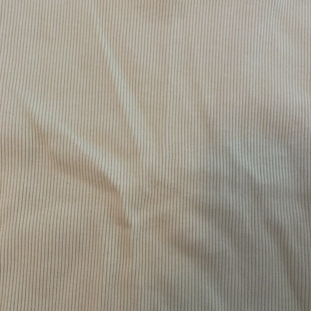 Yellow Ribbed Crop Top - Picture 2 of 3